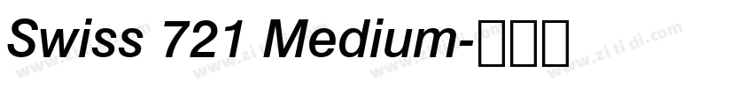 Swiss 721 Medium字体转换